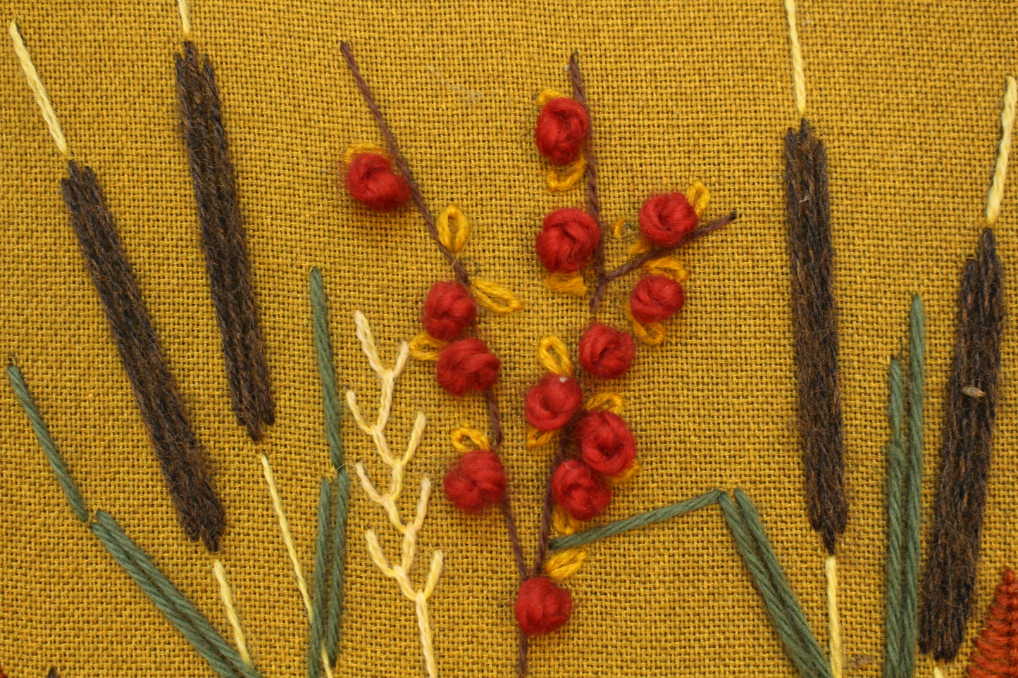 "Wildflower Bouquet" Embroidered Art