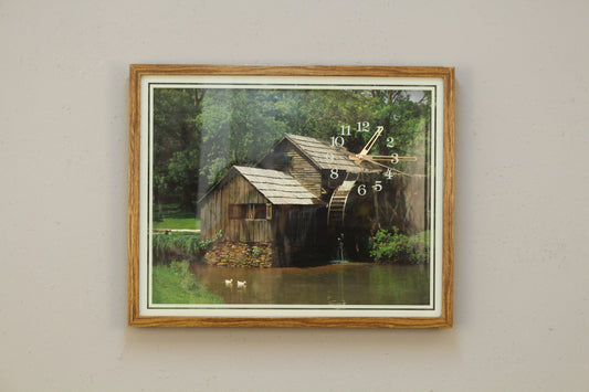 Watermill Shadowbox Wall Clock