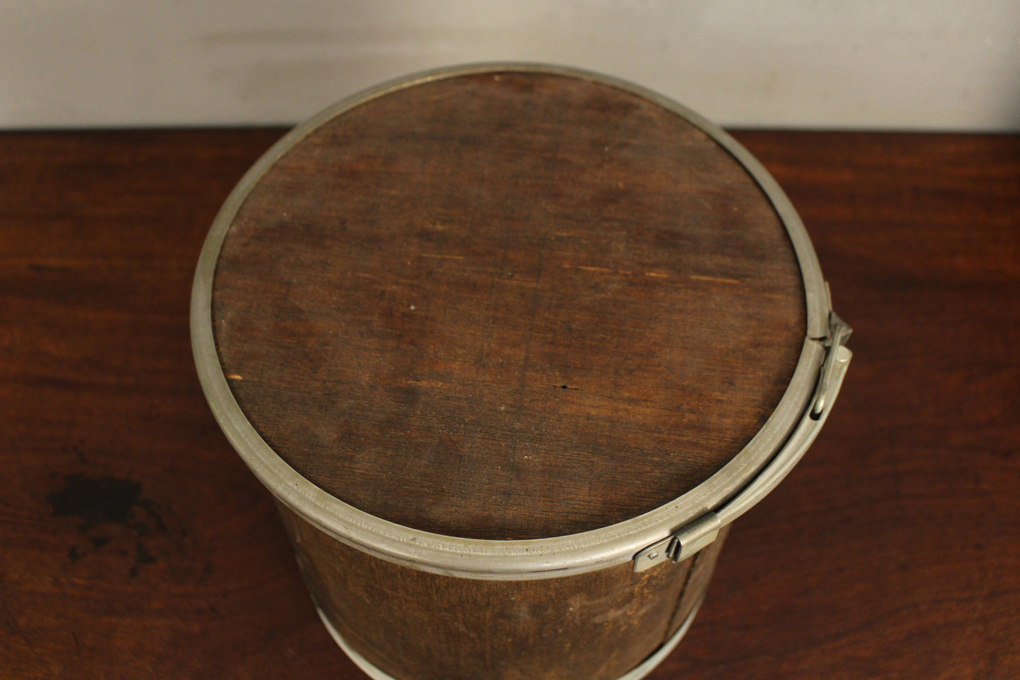Pair of Wooden Drum Containers