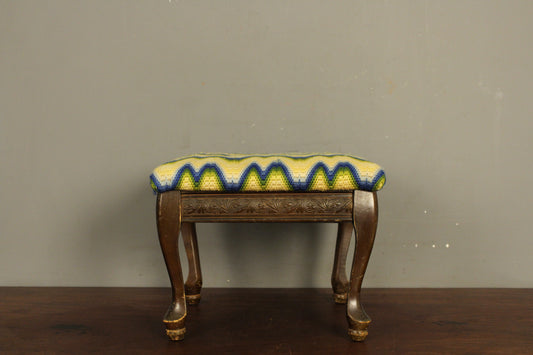 Petite Neon Woven Footstool