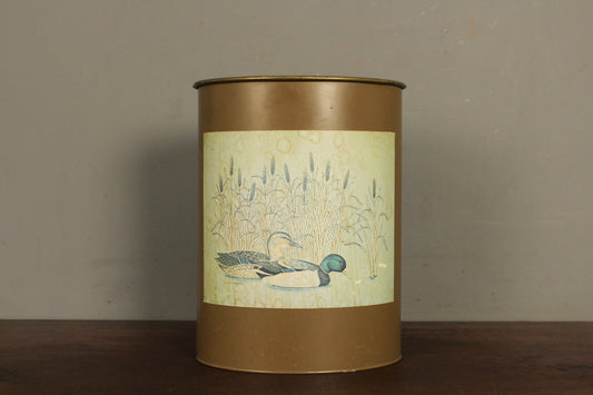 Golden Ducks Waste Basket