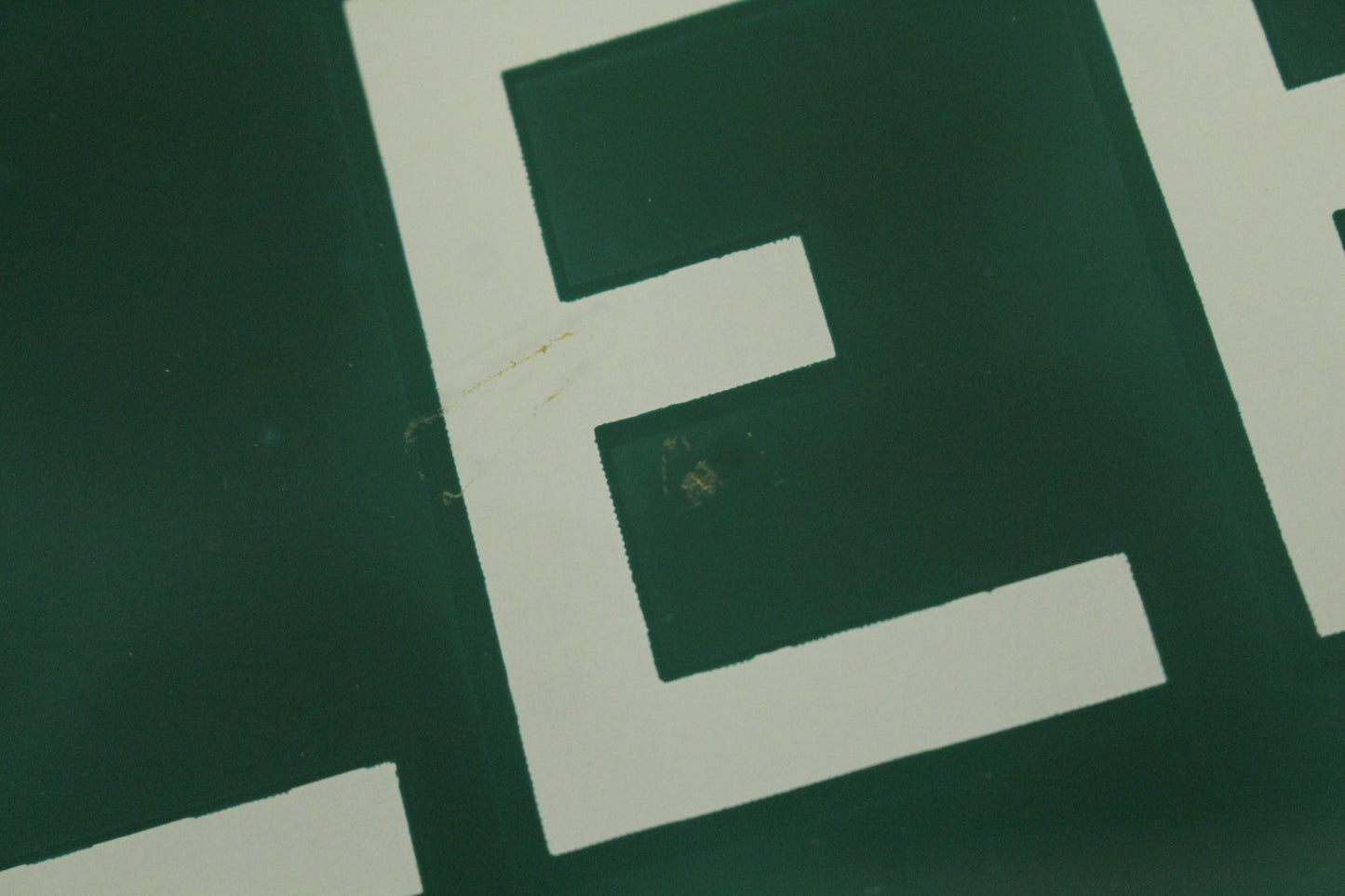 Glass "Telephone" Sign