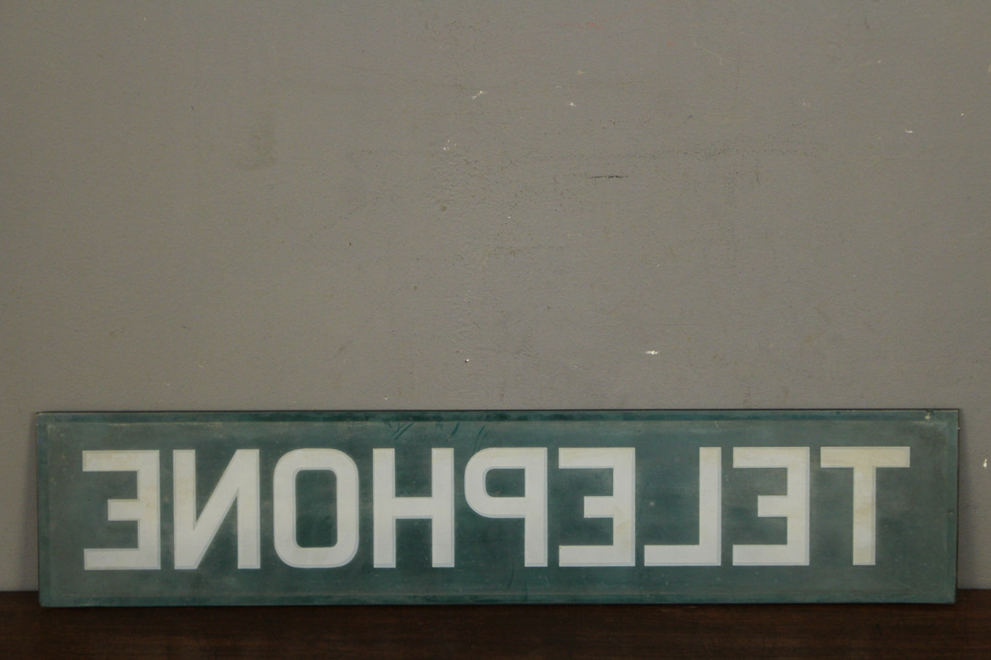 Glass "Telephone" Sign