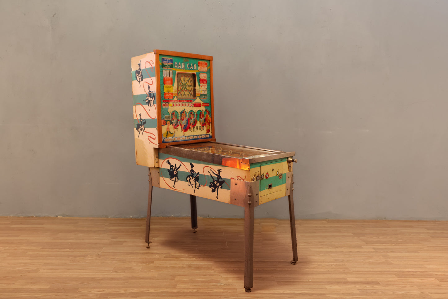 1960s "Can Can" Bingo Pinball Machine