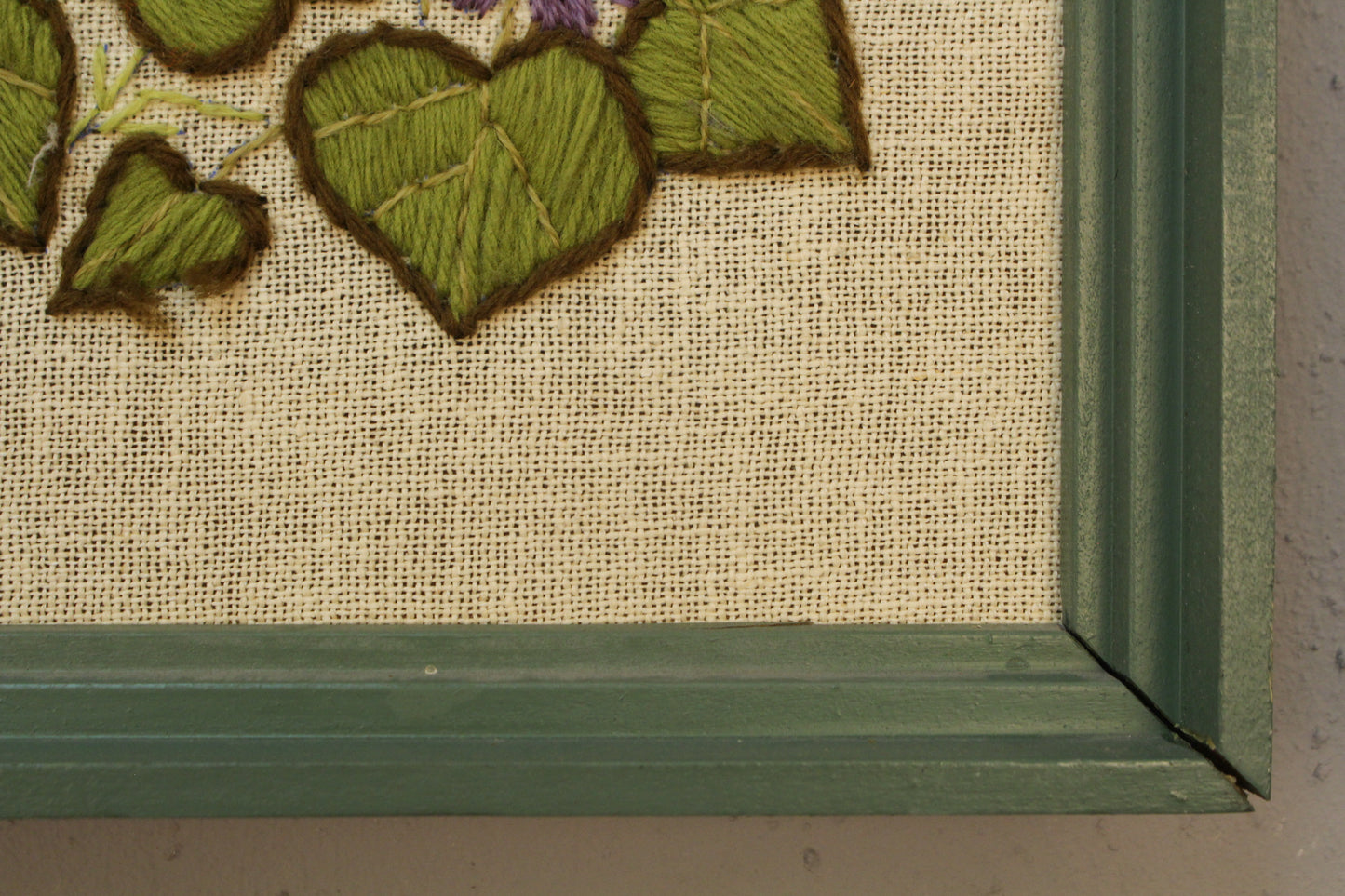 "Lilac & Sage" Embroidered Art
