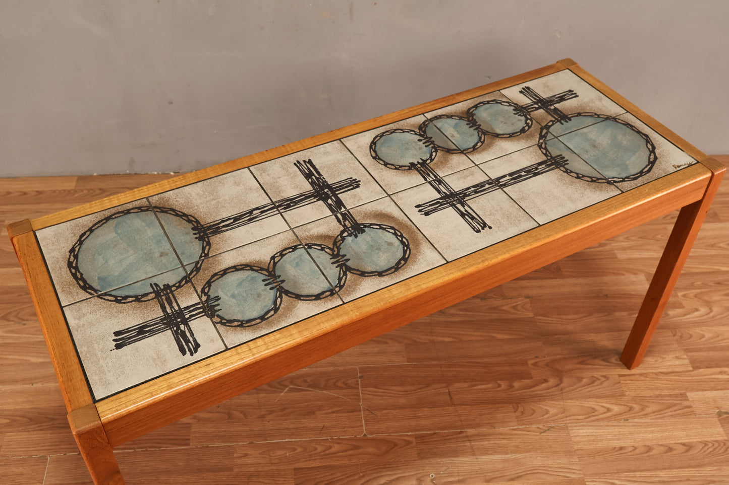 Gangsø Møbler Teak & Tile Console Table - ONLINE ONLY