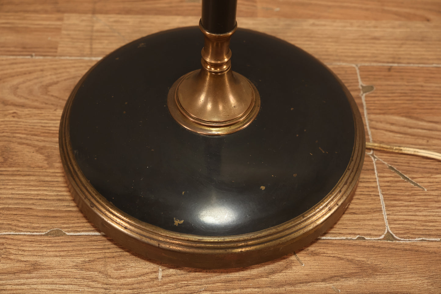 Gerald Thurston Brass & Black Floor Lamp - ONLINE ONLY