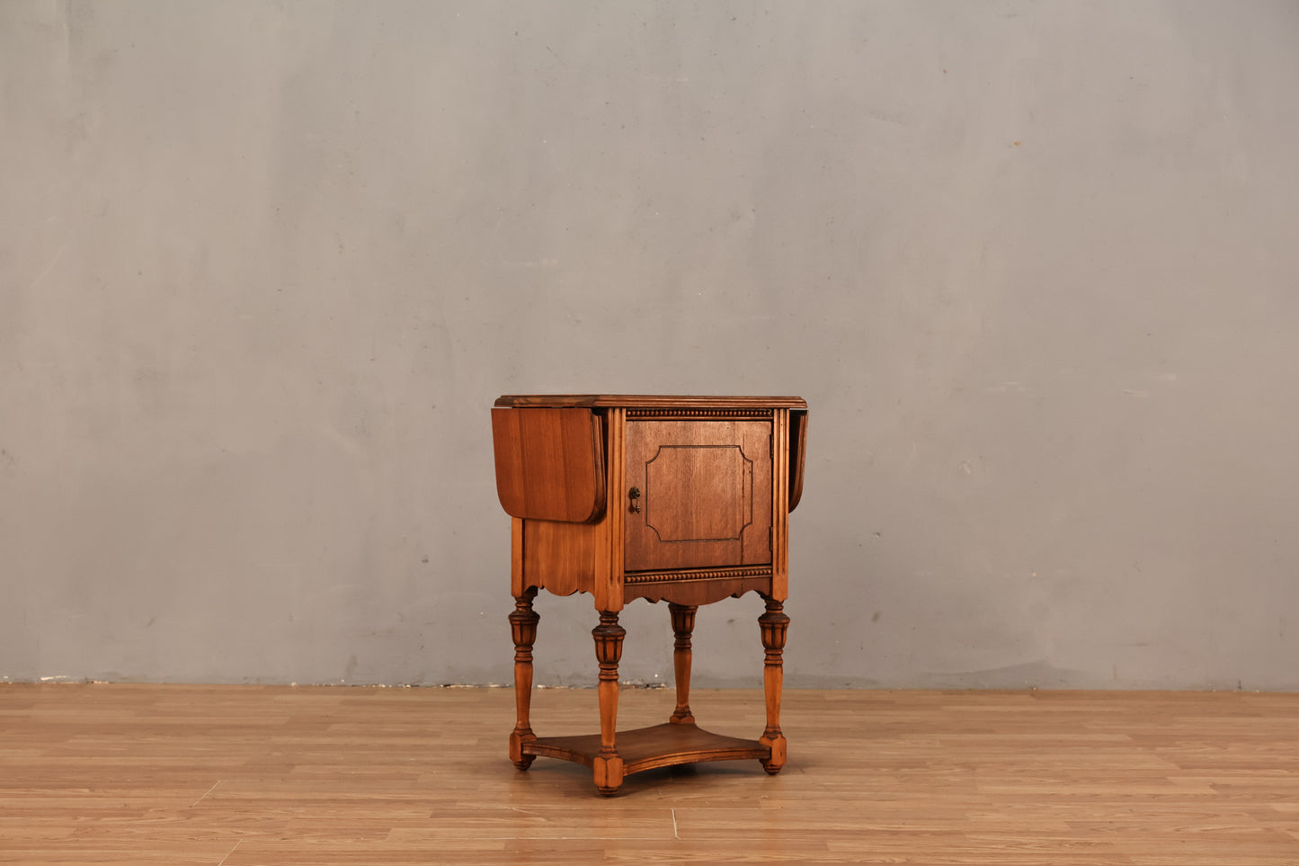 Small Drop-Leaf Humidor Side Table