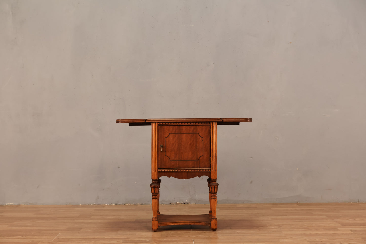 Small Drop-Leaf Humidor Side Table