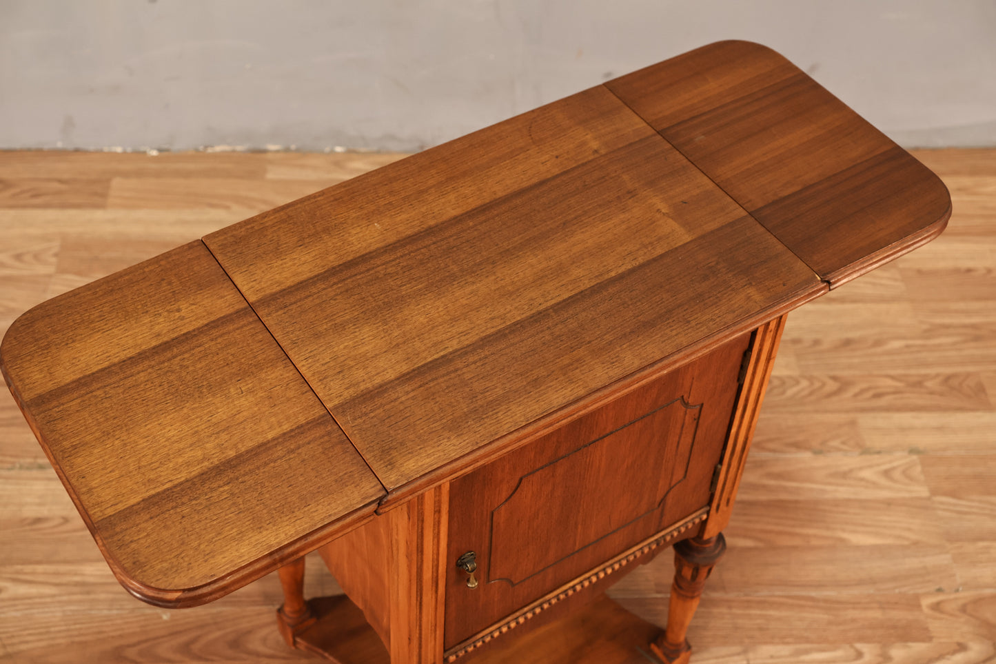 Small Drop-Leaf Humidor Side Table