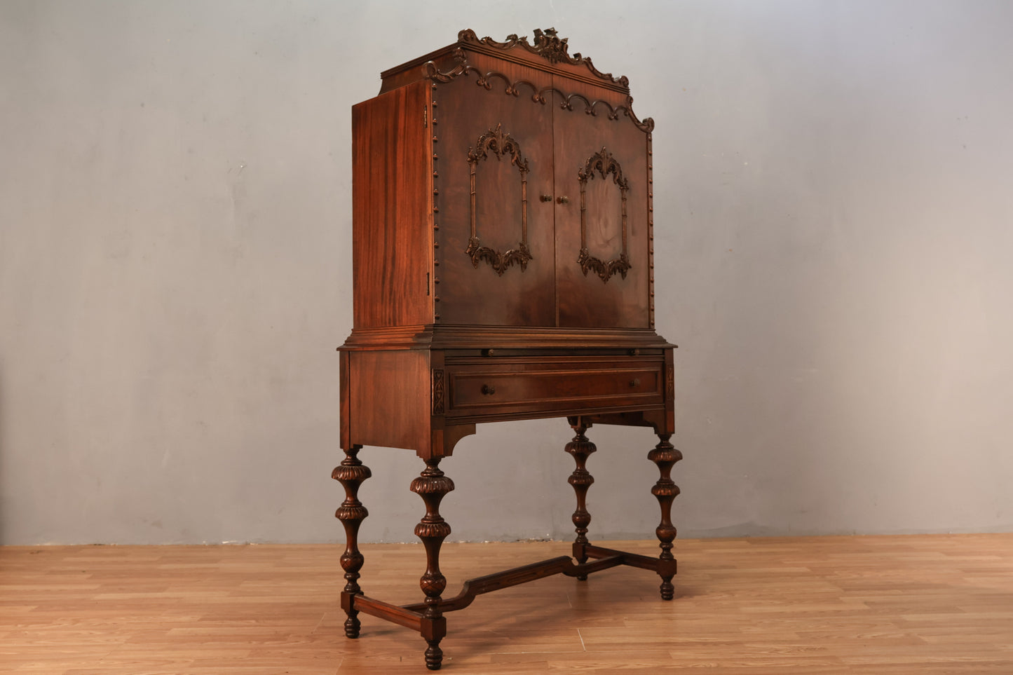 Antique Renaissance-Style Wall Unit - ONLINE ONLY