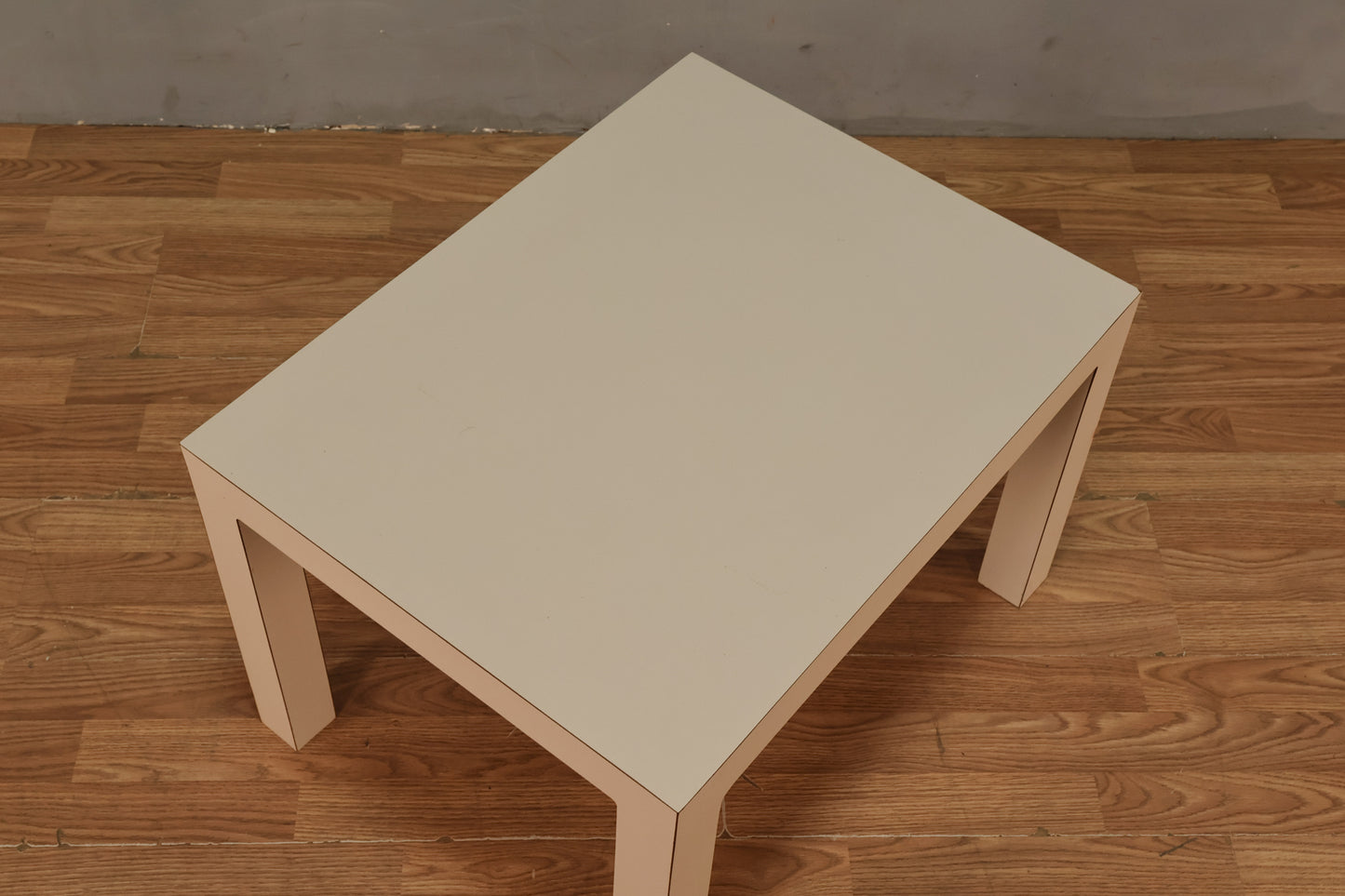 White Parsons Side Table - ONLINE ONLY