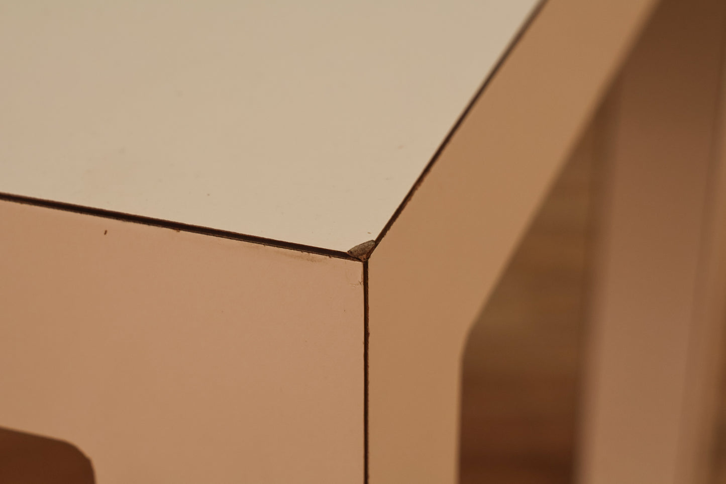 White Parsons Side Table - ONLINE ONLY