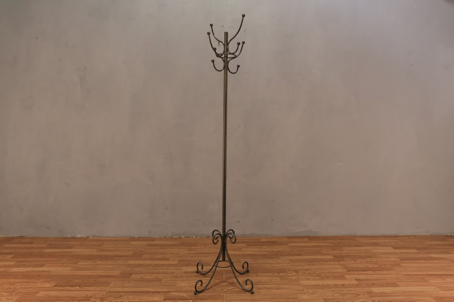 Grey Speckled Metal Coat Rack - ONLINE ONLY