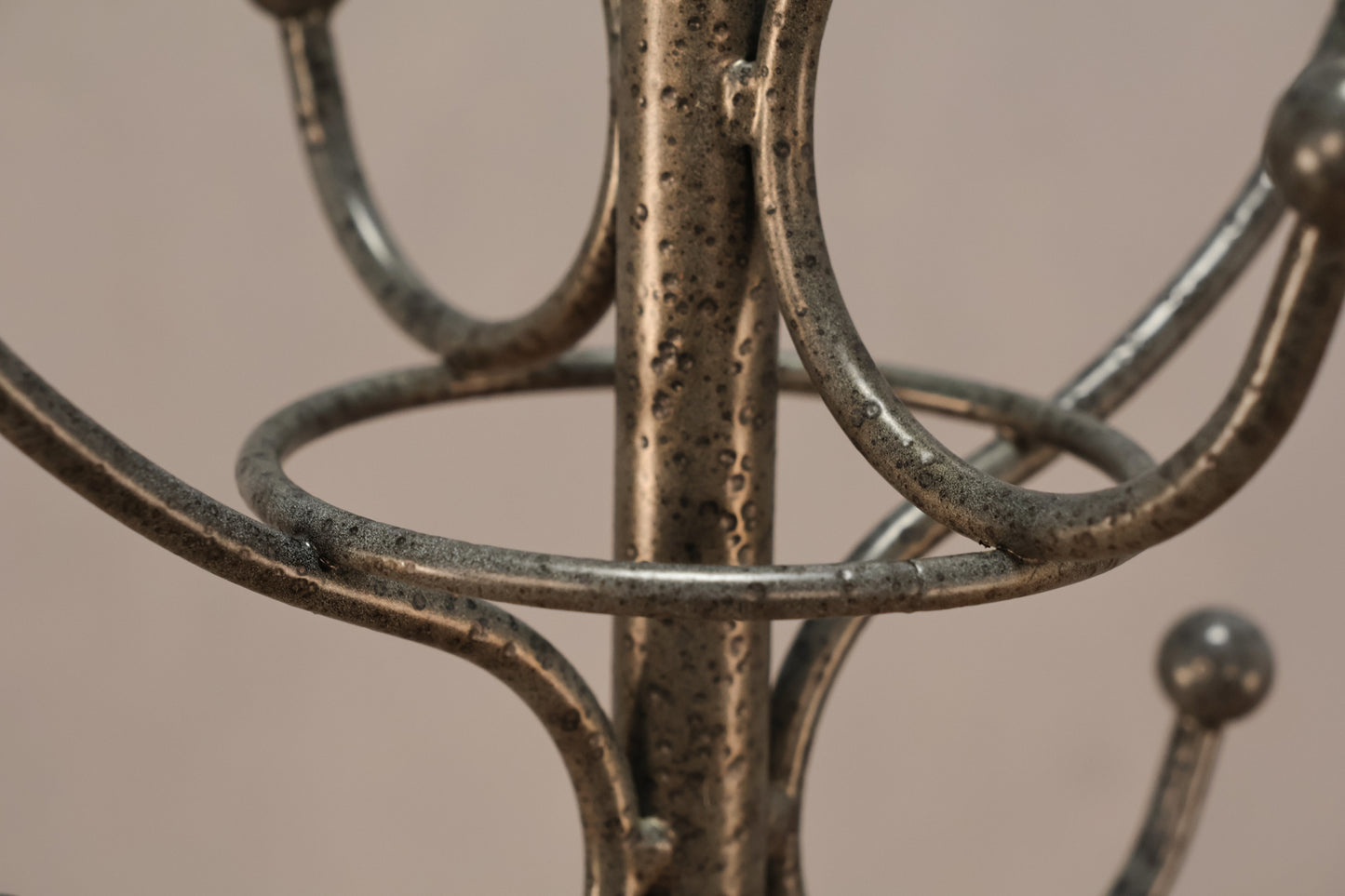 Grey Speckled Metal Coat Rack - ONLINE ONLY