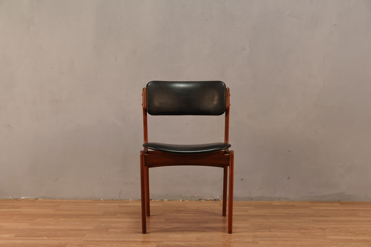 1960s Erik Buch Teak & Black Side Chair