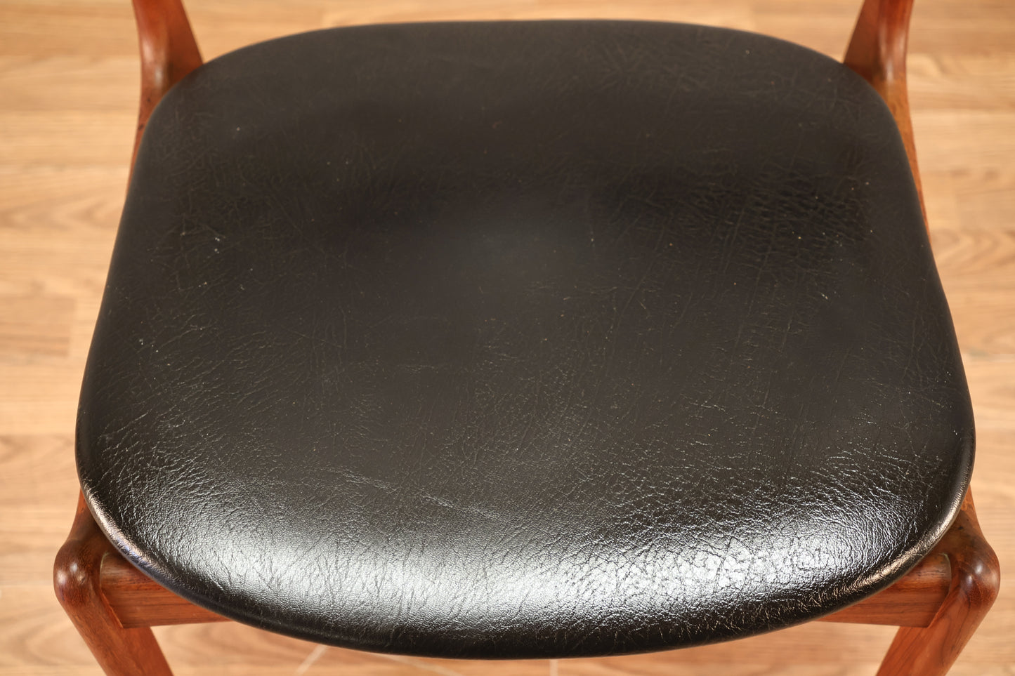 1960s Erik Buch Teak & Black Side Chair