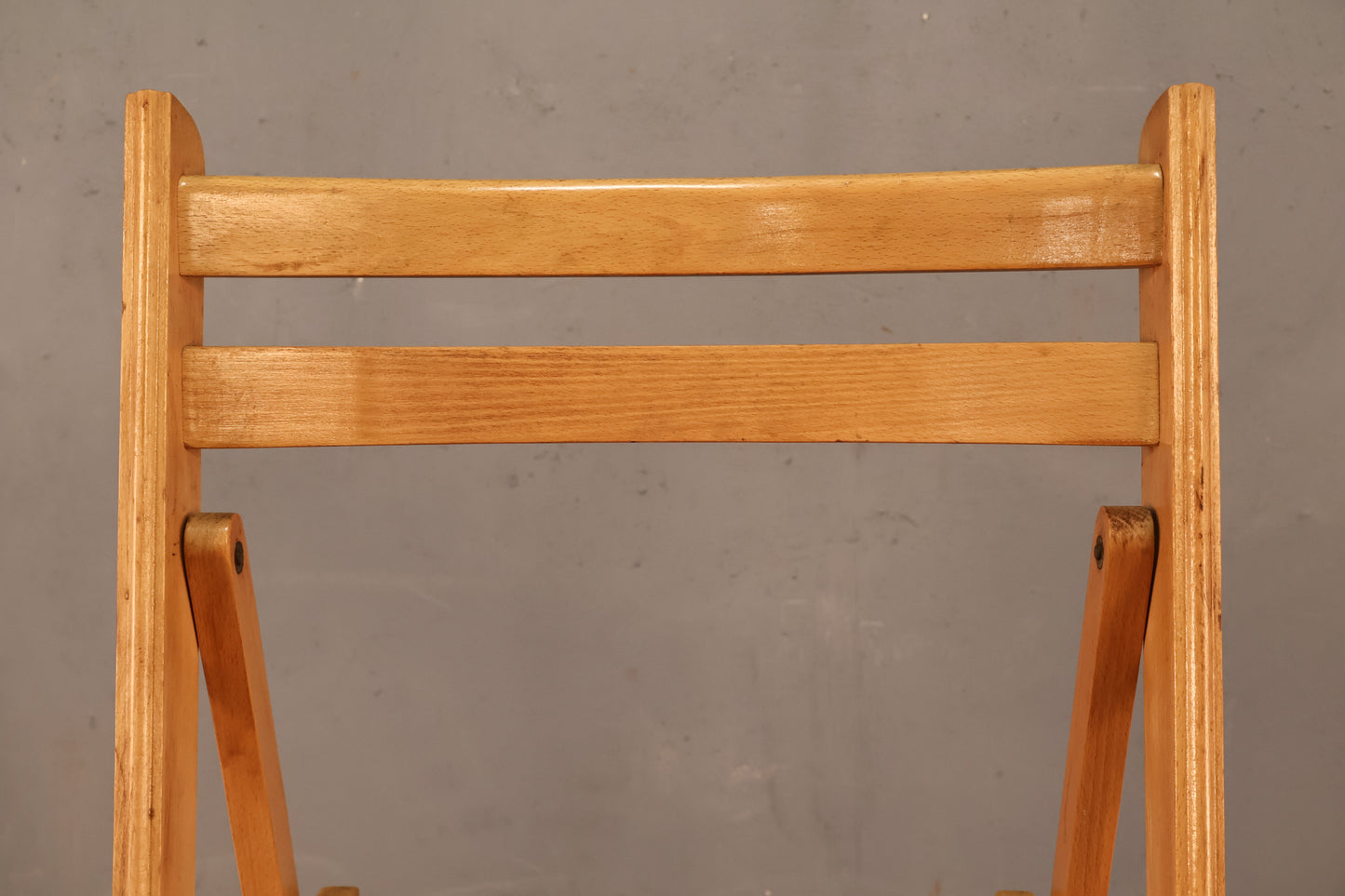 Slatted Blonde Folding Chair A - ONLINE ONLY