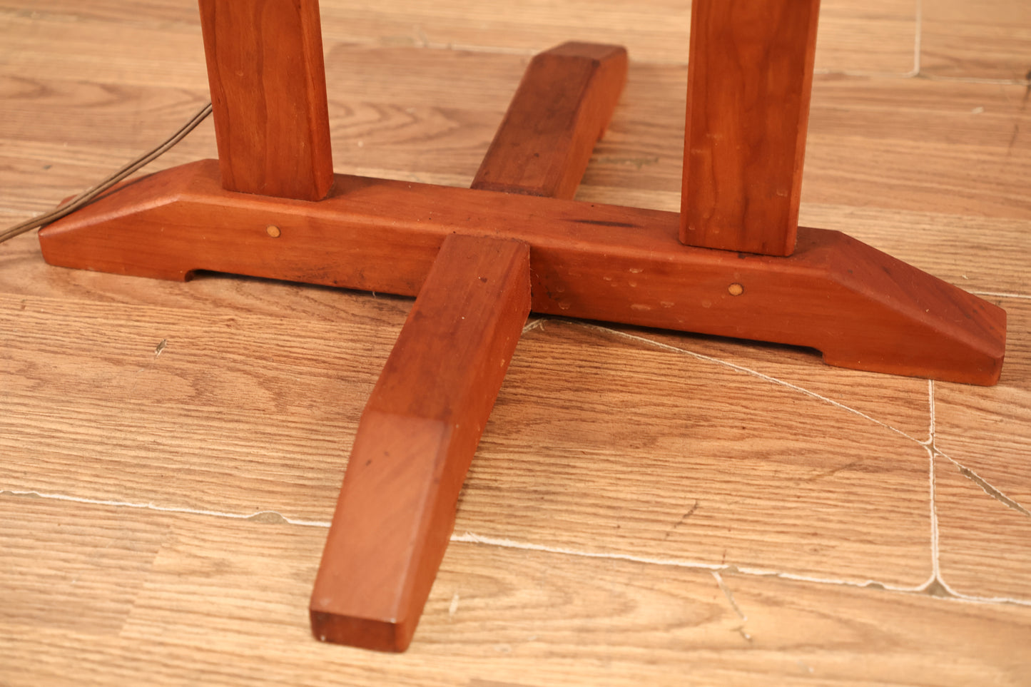 Maple Side Table Floor Lamp - ONLINE ONLY