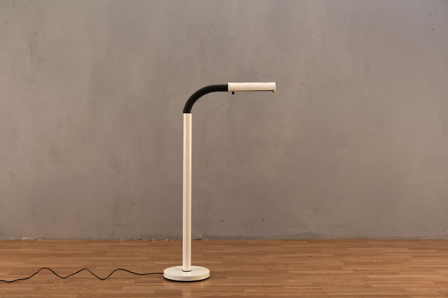 Mod White & Black Gooseneck Floor Lamp