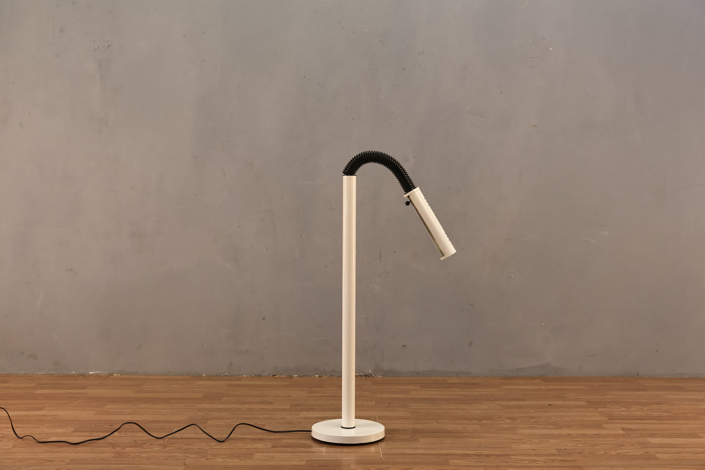 Mod White & Black Gooseneck Floor Lamp