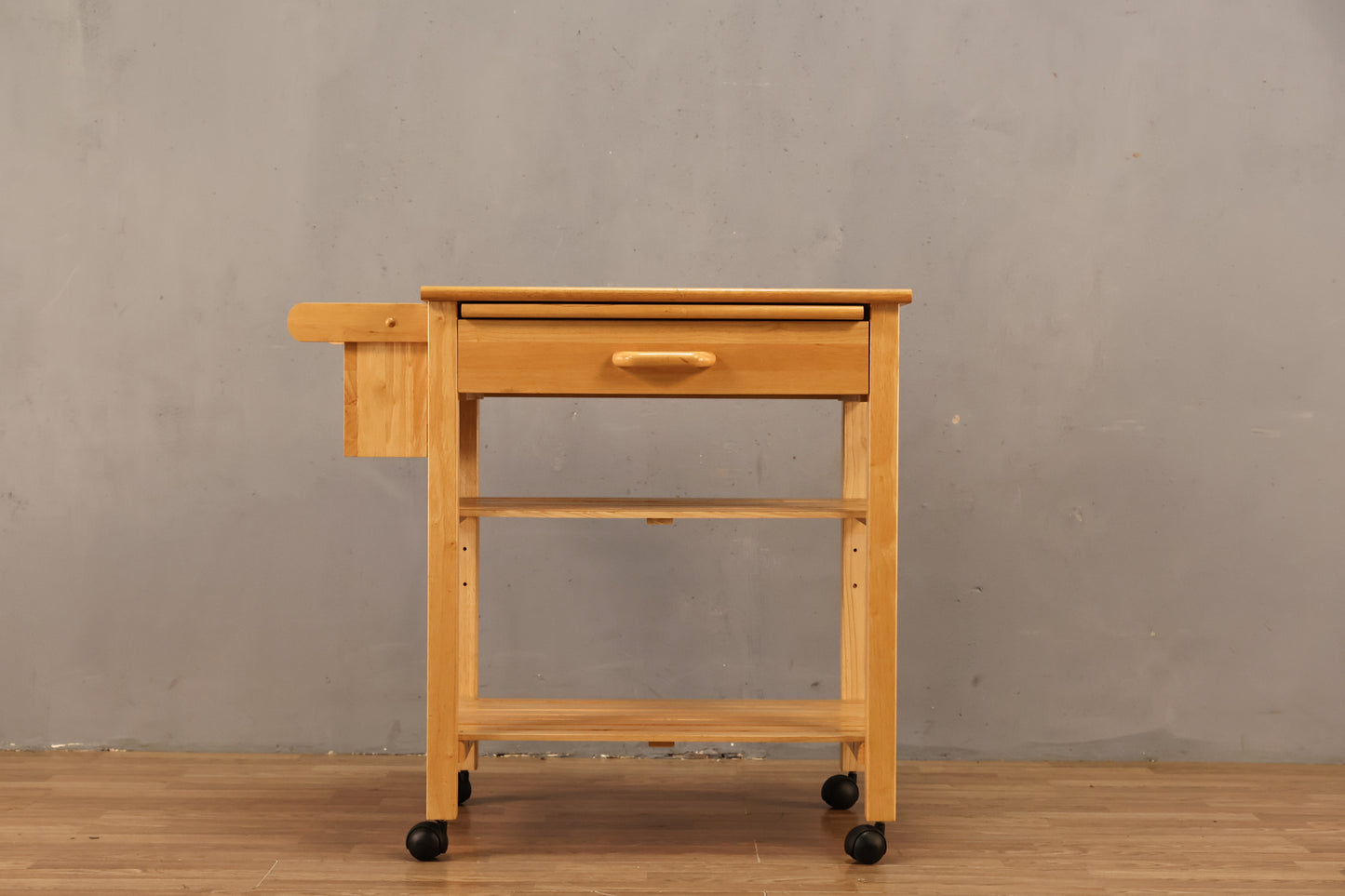 Blonde 3-Tier Kitchen Cart
