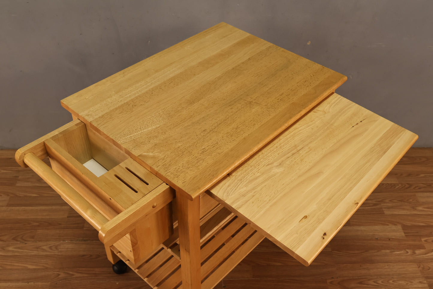 Blonde 3-Tier Kitchen Cart