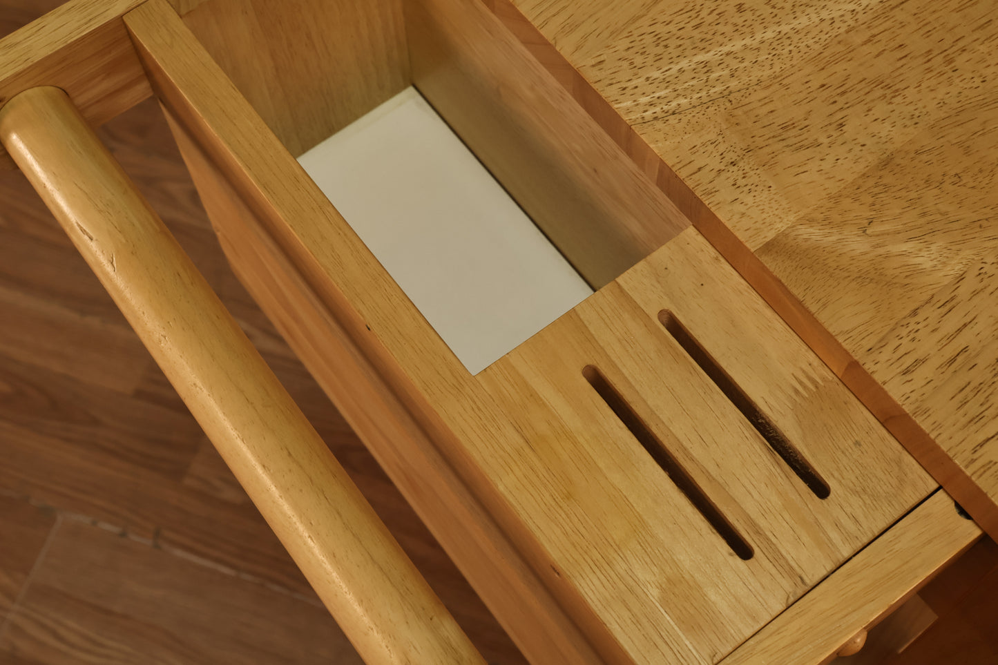 Blonde 3-Tier Kitchen Cart