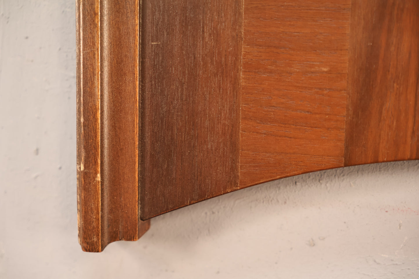 Slim Arched Walnut Mirror