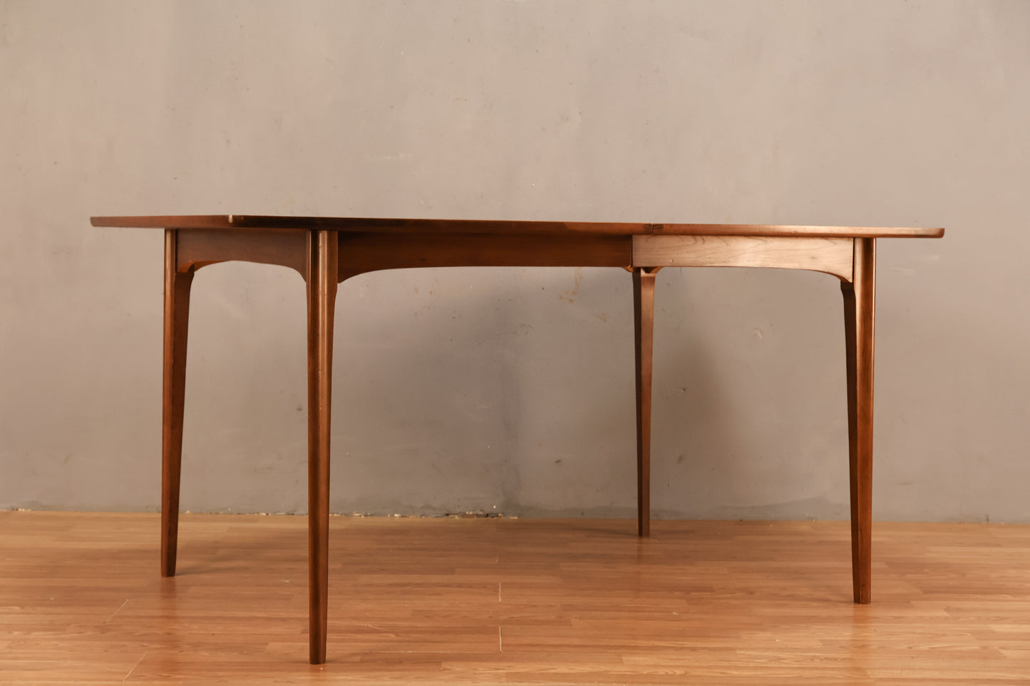 Mid Century Walnut Dining Table with Leaf - ONLINE ONLY