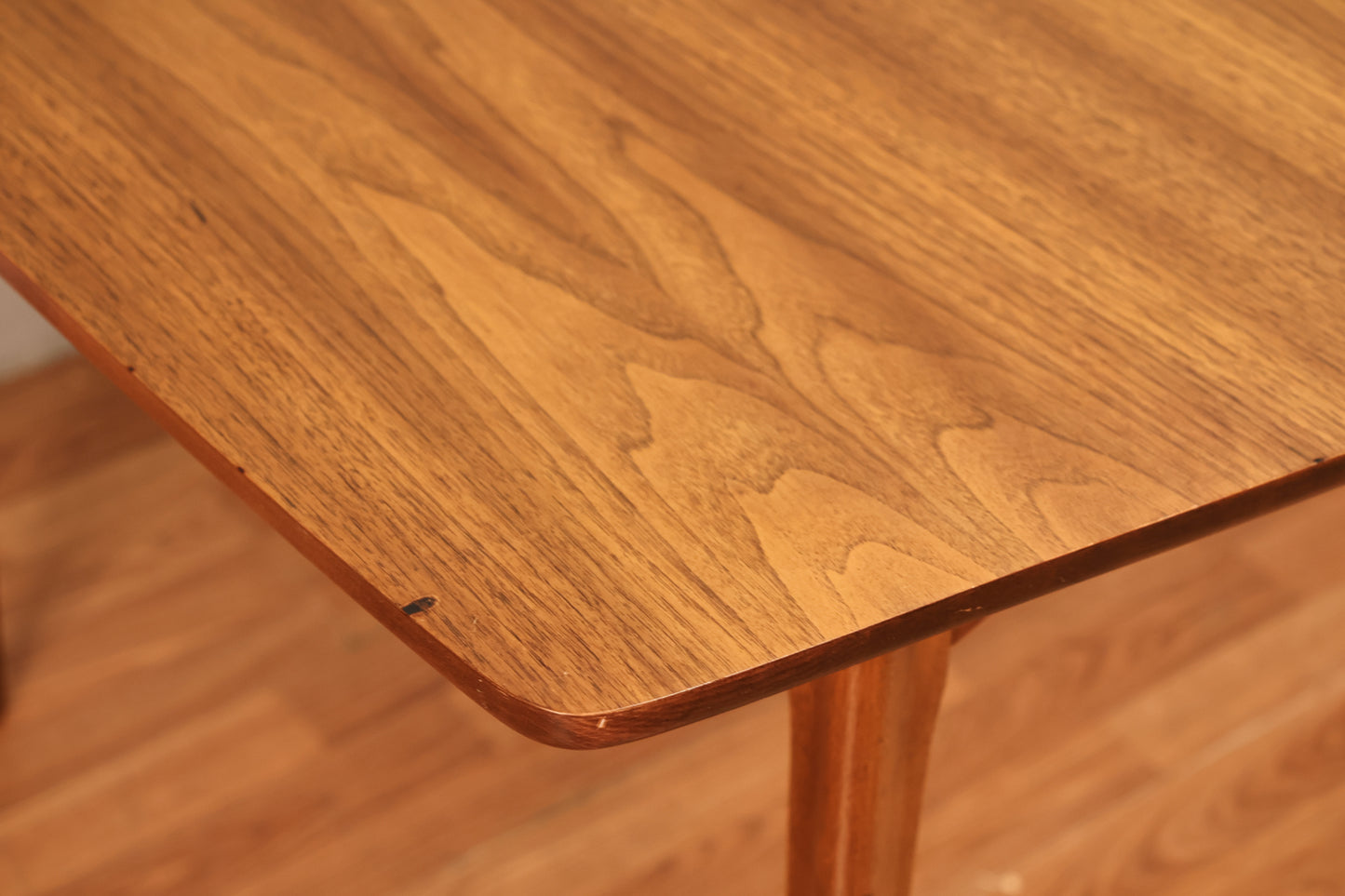 Mid Century Walnut Dining Table with Leaf - ONLINE ONLY