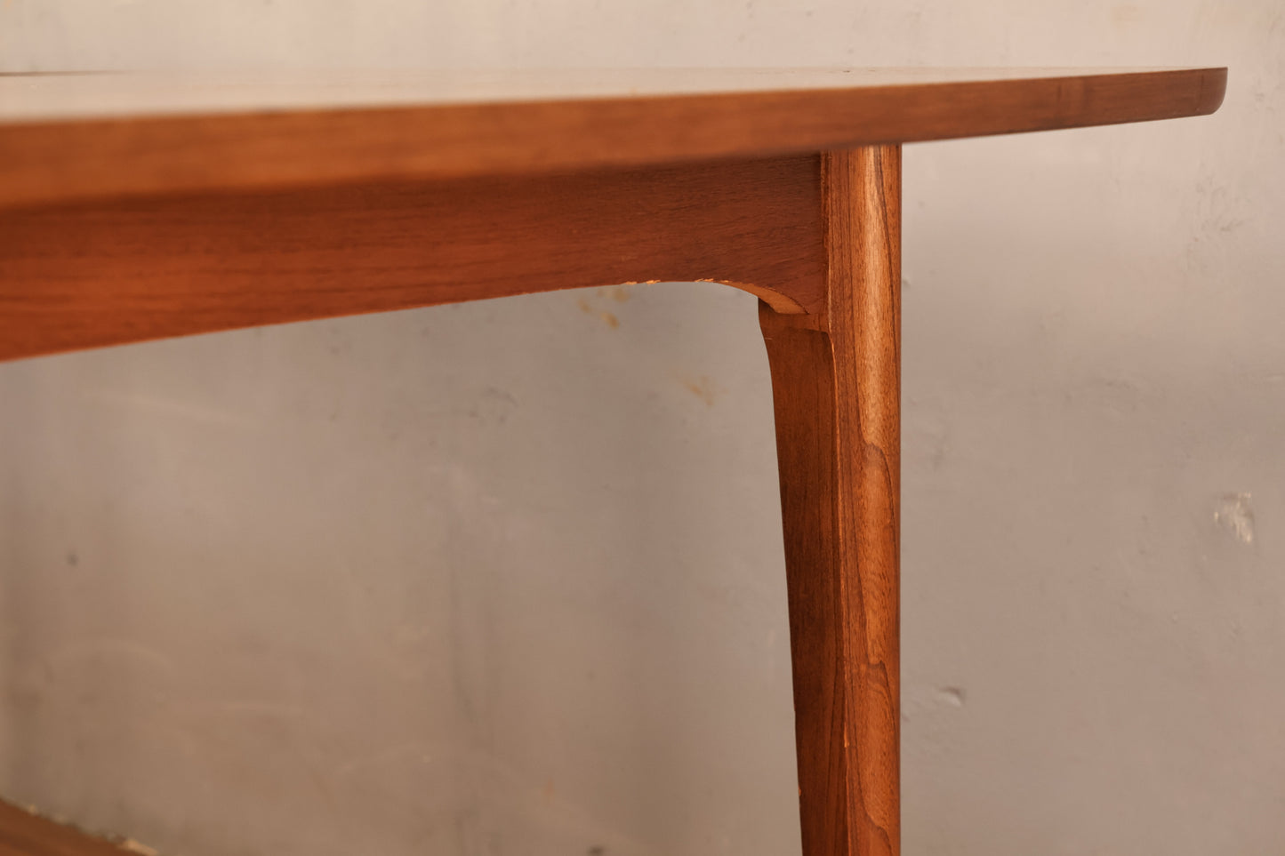 Mid Century Walnut Dining Table with Leaf - ONLINE ONLY