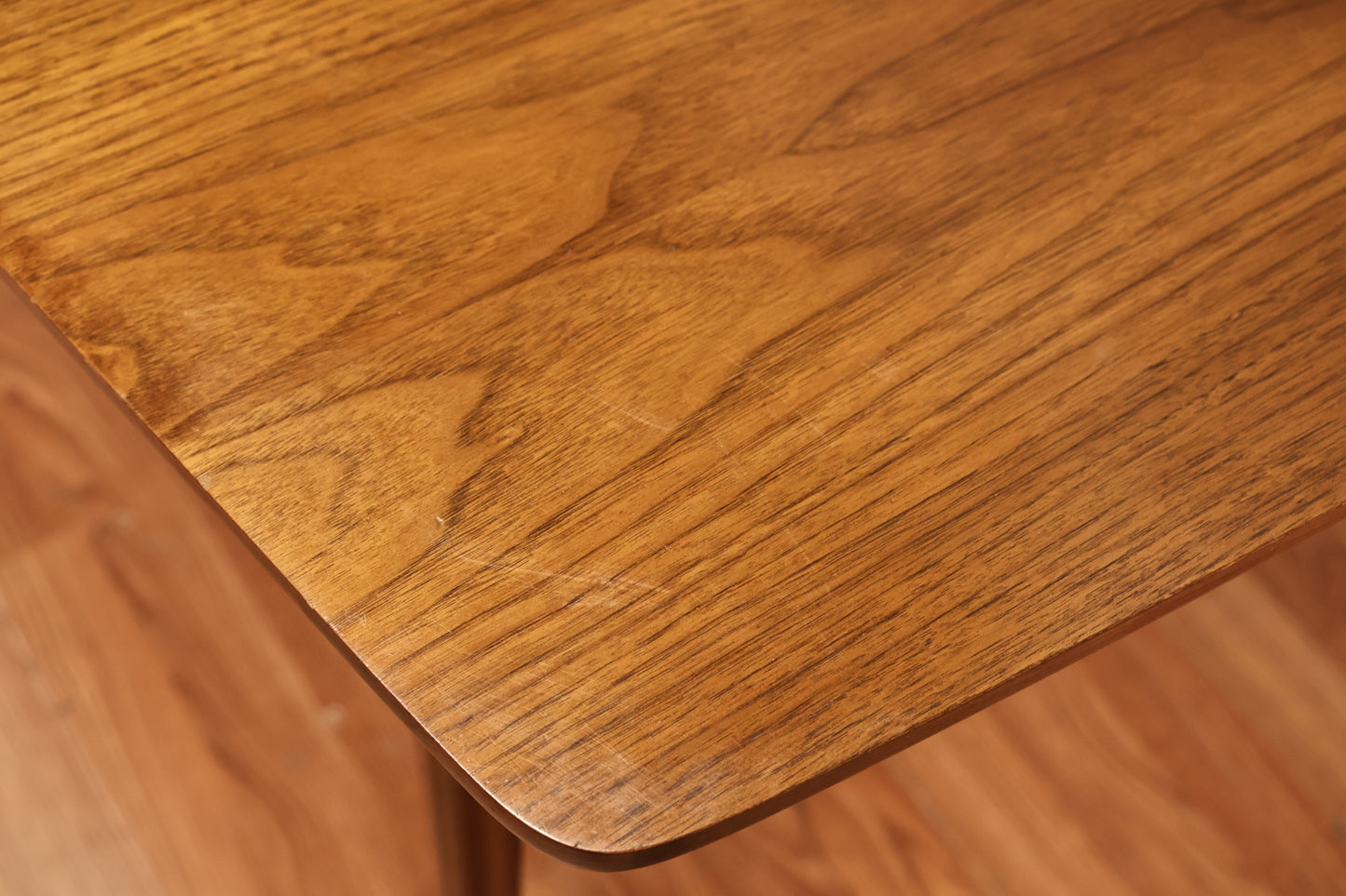 Mid Century Walnut Dining Table with Leaf - ONLINE ONLY