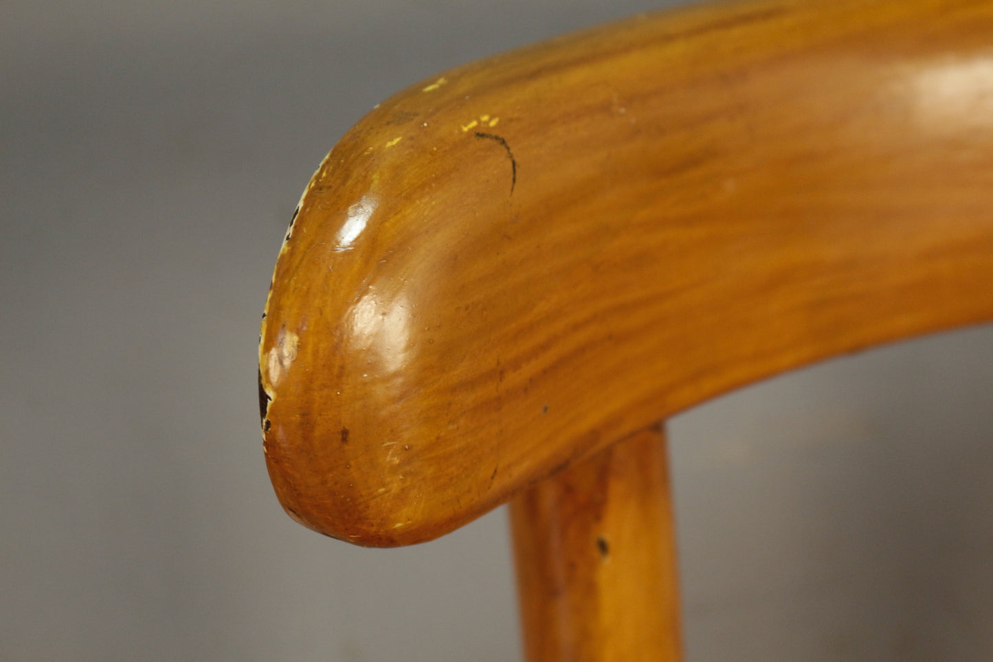 Polish Bentwood & Vinyl Bar Stool