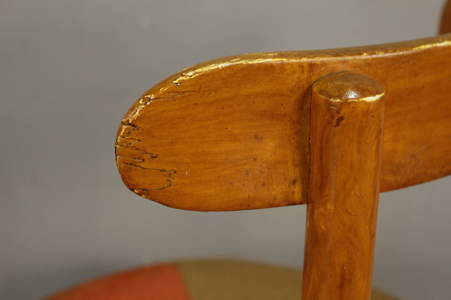 Polish Bentwood & Vinyl Bar Stool