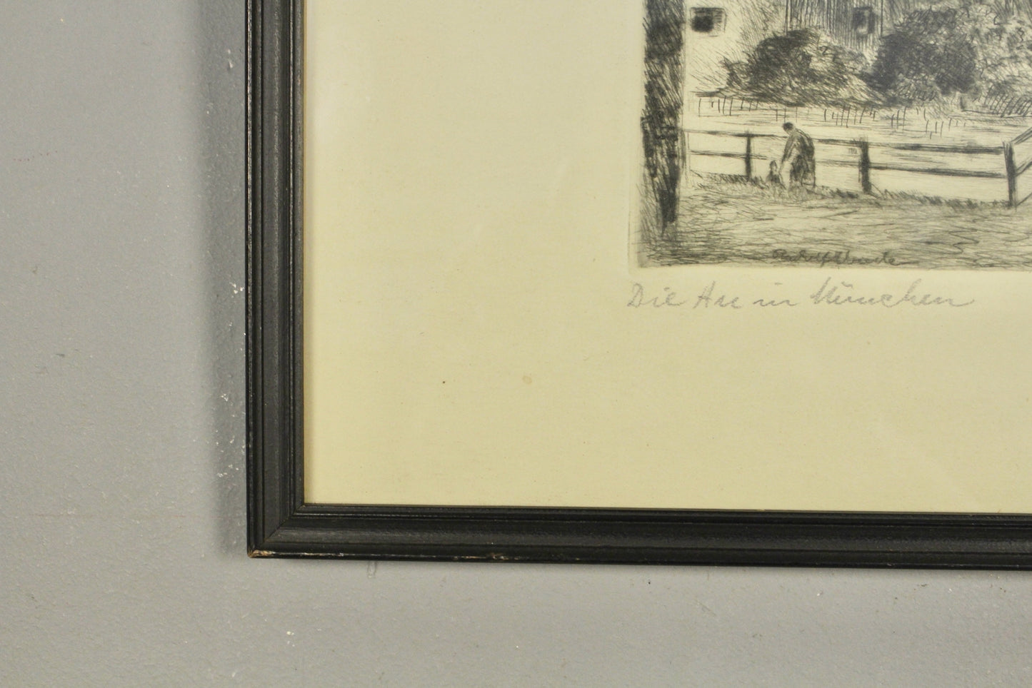 "Die Arm In Muchen II" German Etching