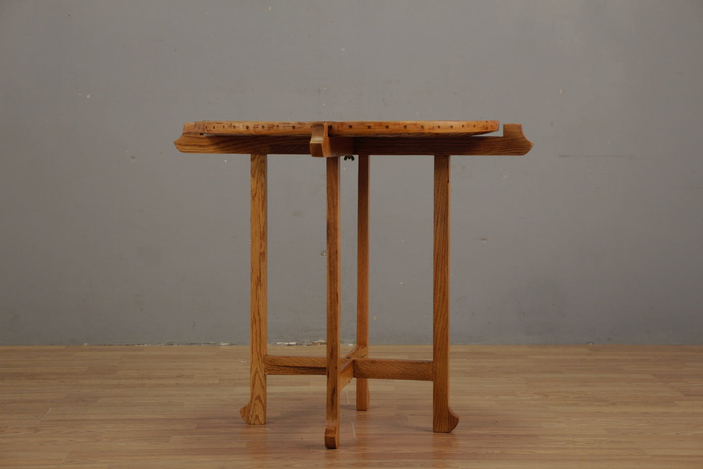 Bamboo & Oak Tray-Top Folding Table