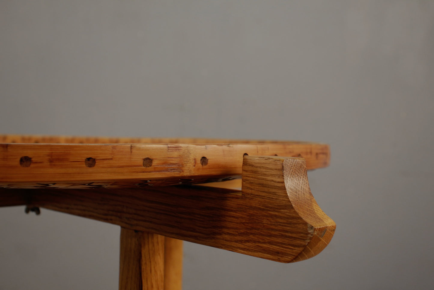 Bamboo & Oak Tray-Top Folding Table