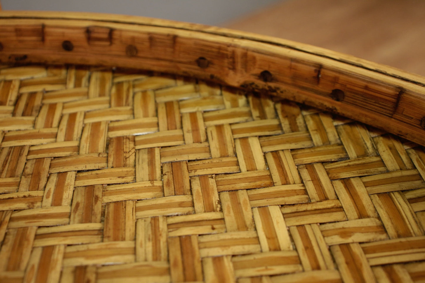 Bamboo & Oak Tray-Top Folding Table