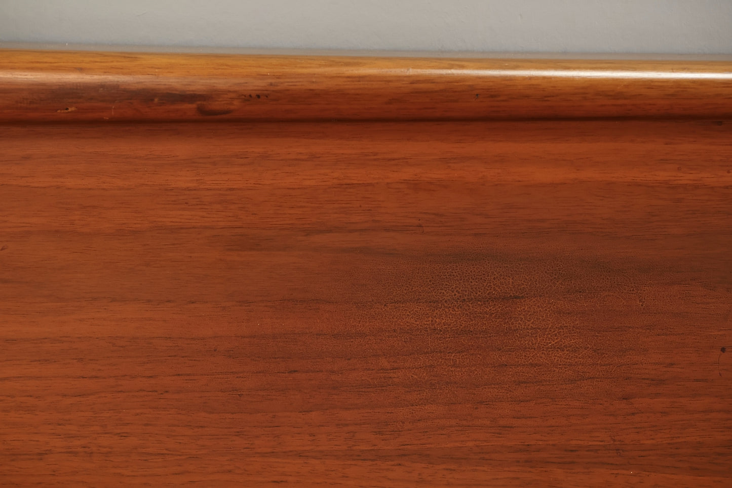 Mid Century Sculptural Walnut King Headboard - ONLINE ONLY