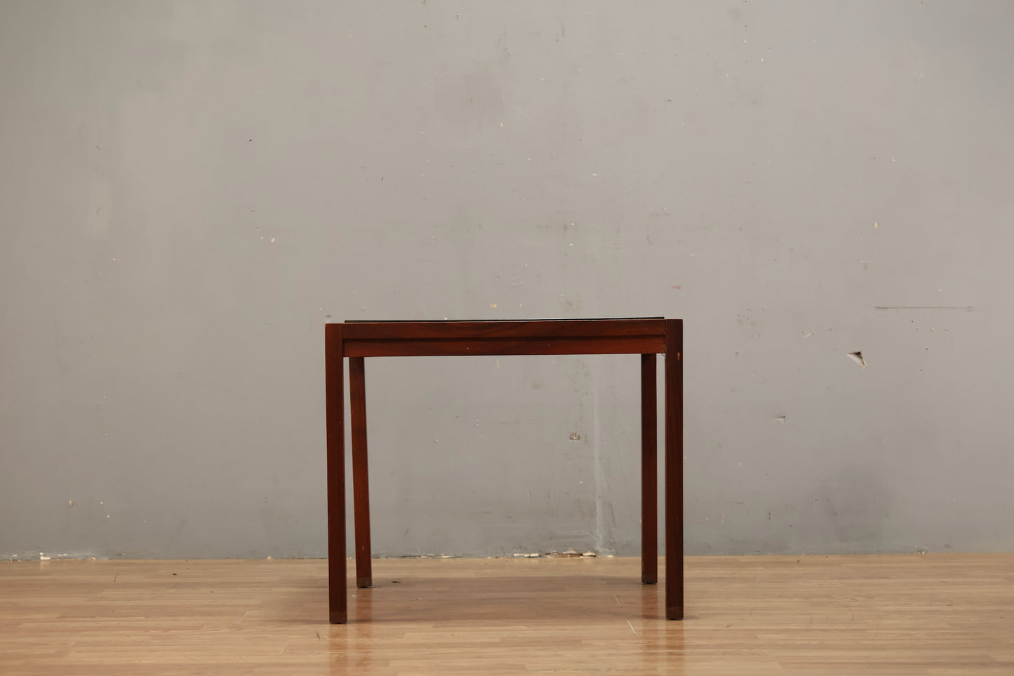 Simple Rosewood & Slate End Table - ONLINE ONLY