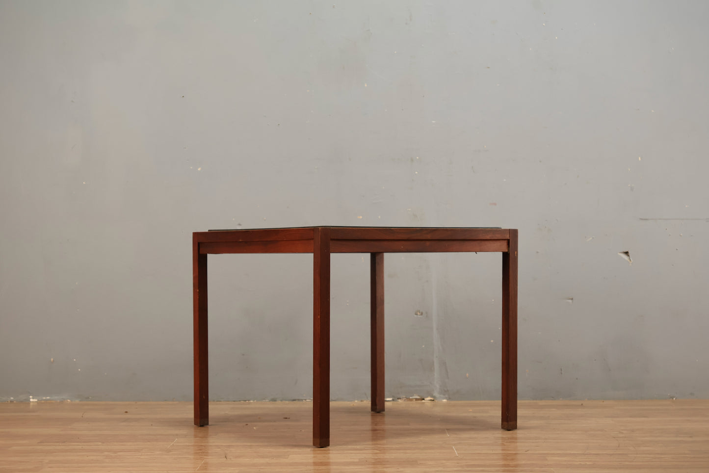 Simple Rosewood & Slate End Table - ONLINE ONLY