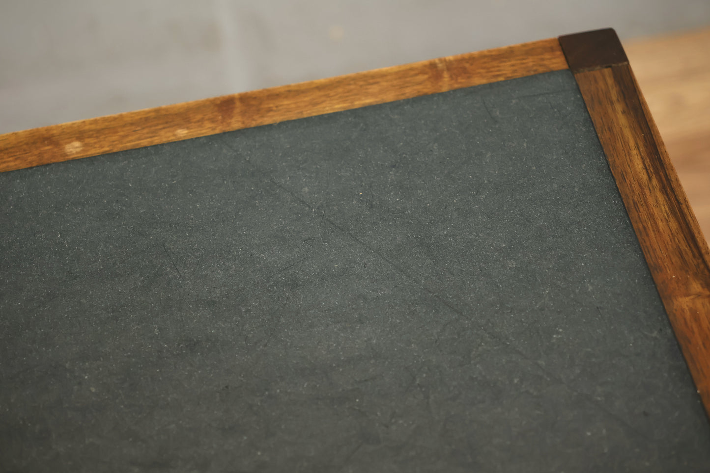 Simple Rosewood & Slate End Table - ONLINE ONLY