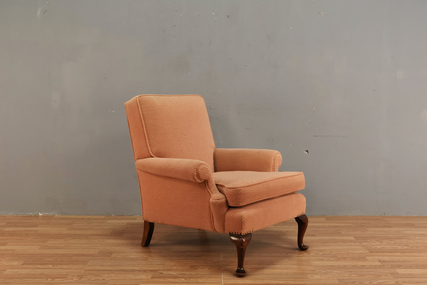 Blush Roll-Arm Lounge Chair - ONLINE ONLY