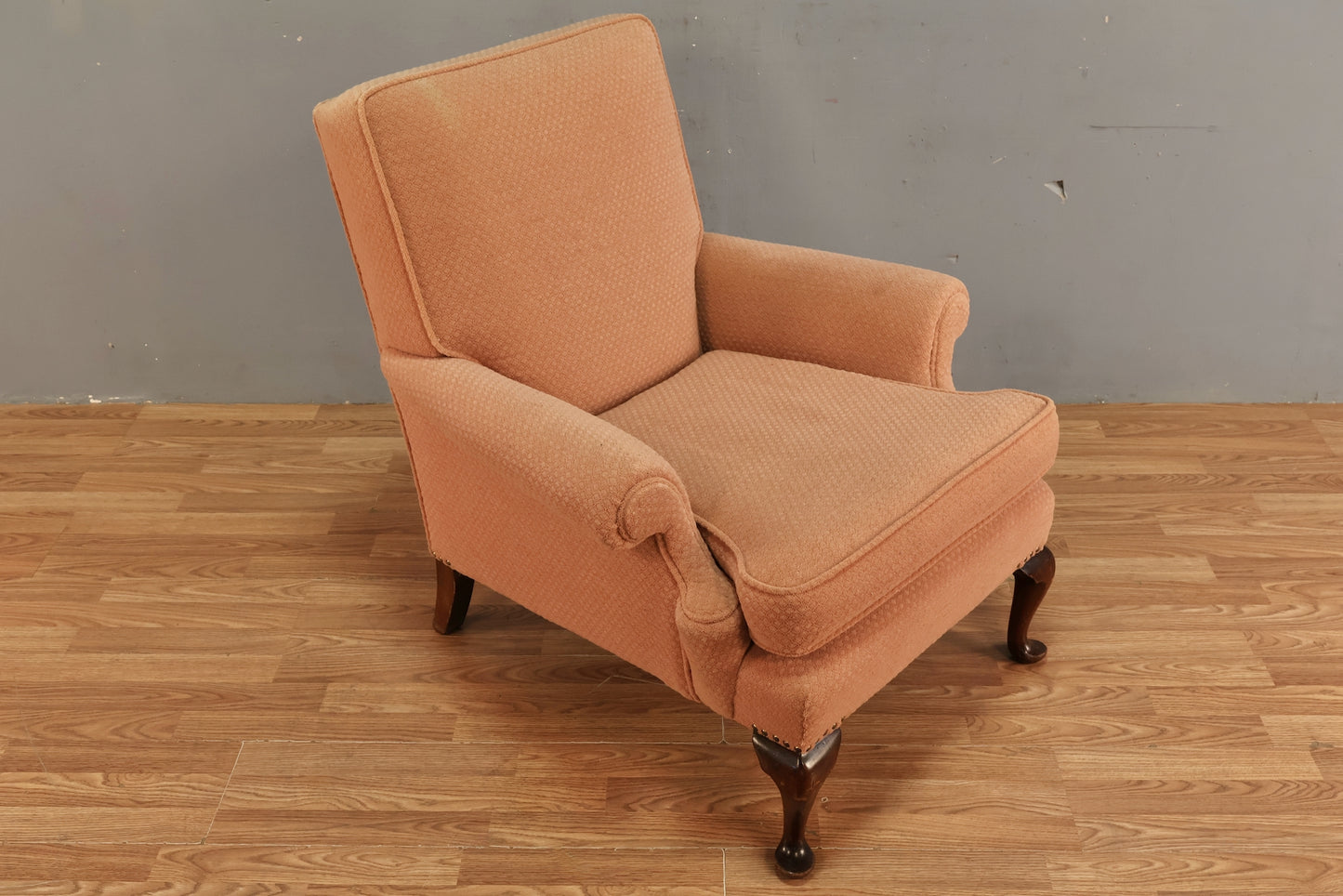 Blush Roll-Arm Lounge Chair - ONLINE ONLY