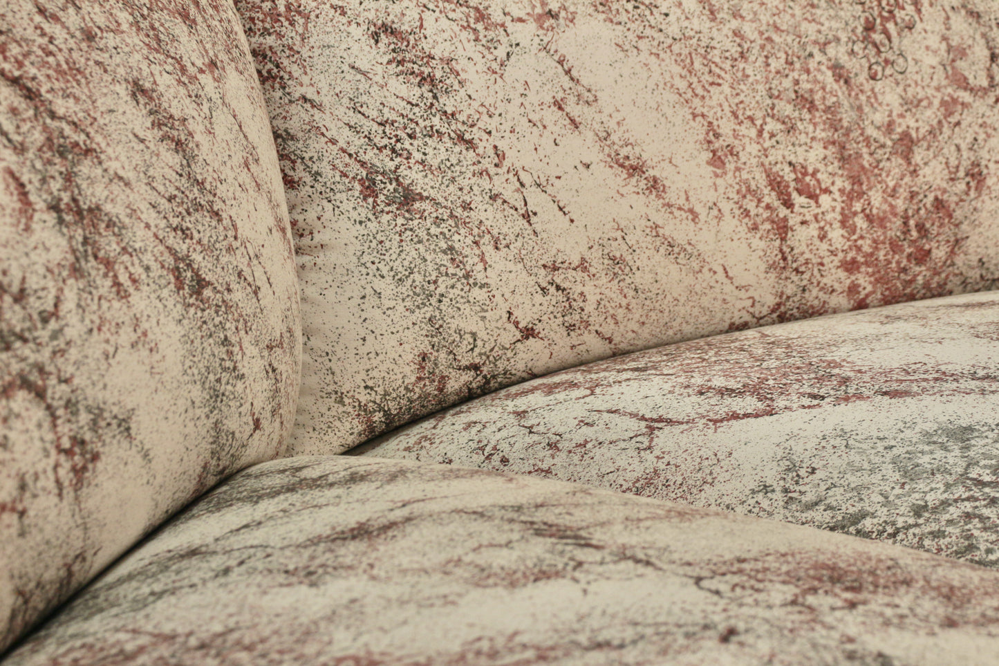 1980s Metallic Splatter Curved Sofa