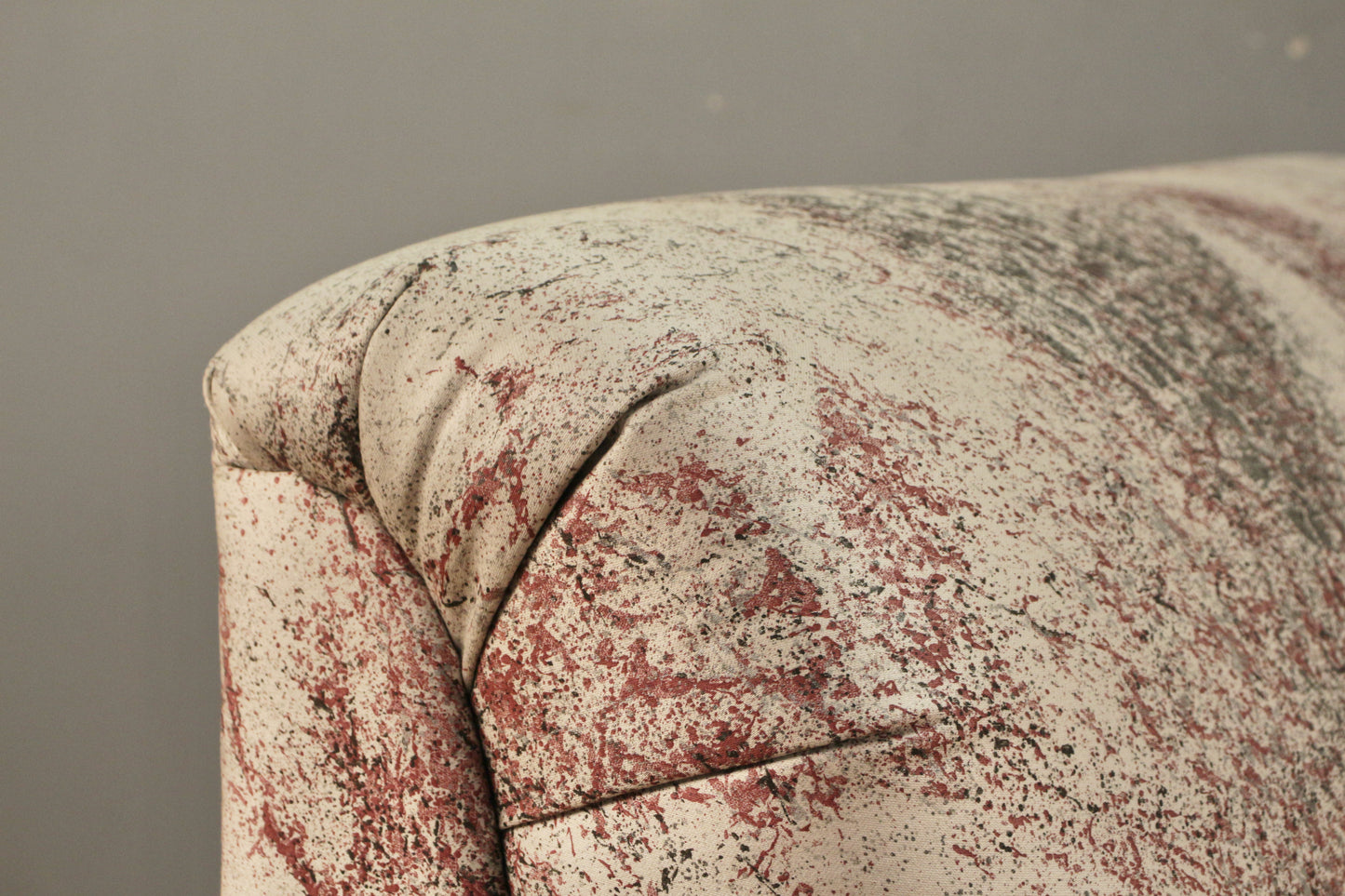 1980s Metallic Splatter Curved Sofa