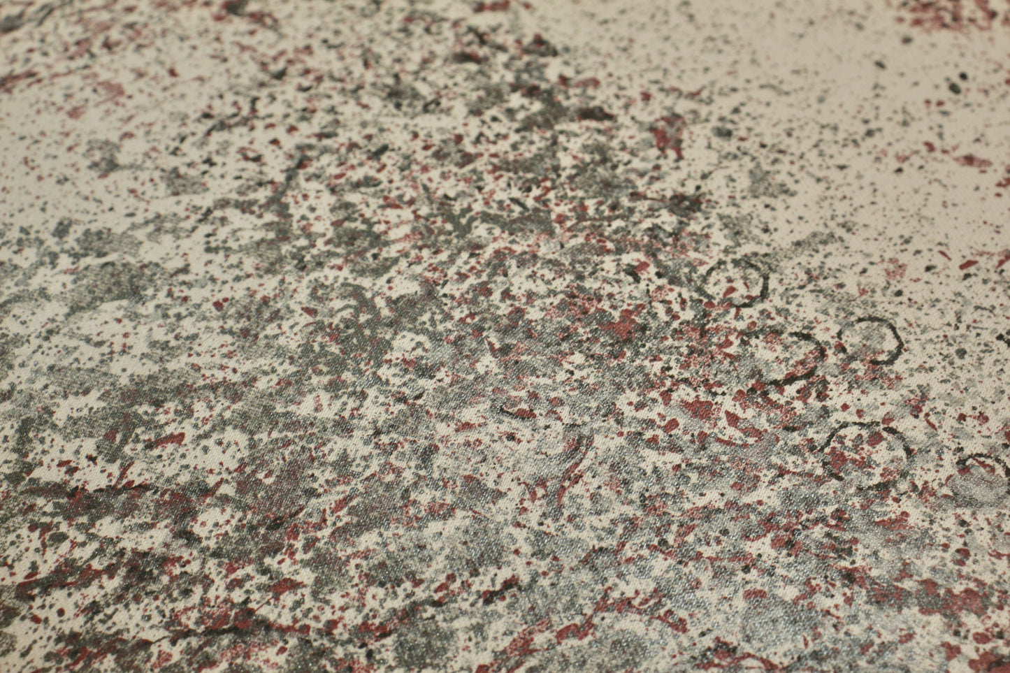 1980s Metallic Splatter Curved Sofa