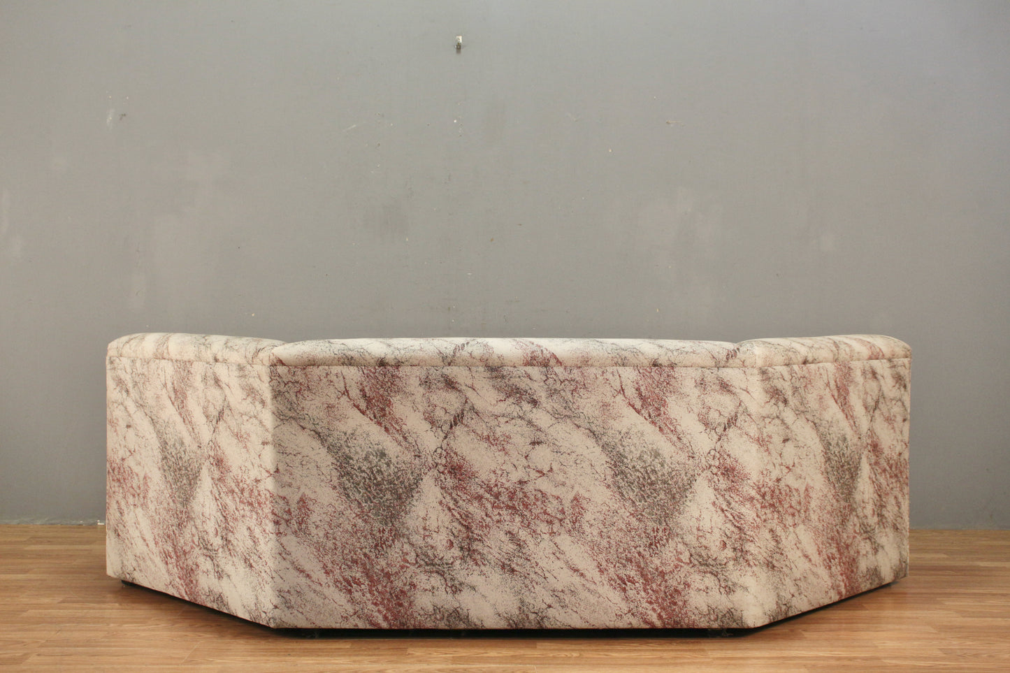 1980s Metallic Splatter Curved Sofa