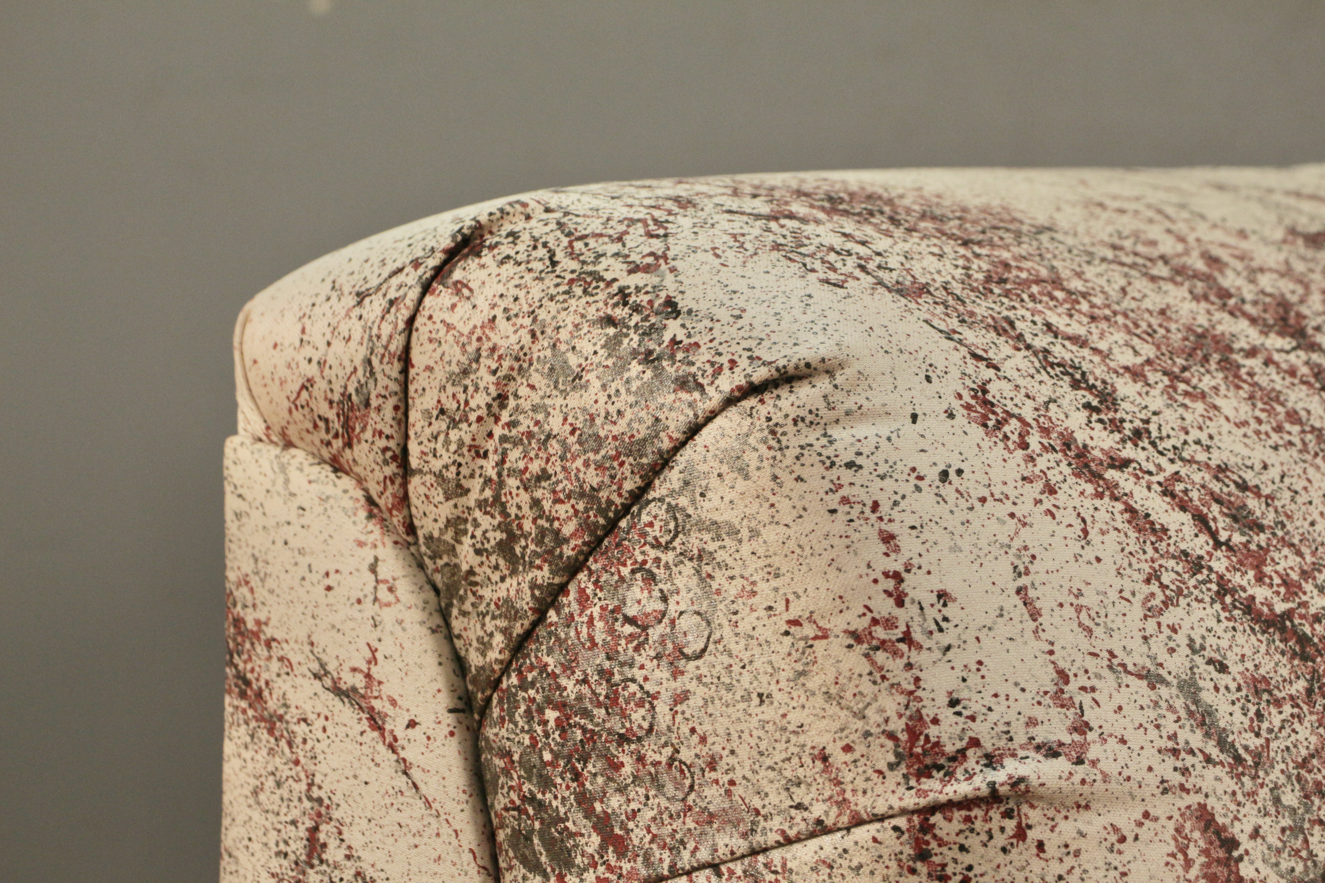 1980s Metallic Splatter Loveseat - ONLINE ONLY – Furnish Green